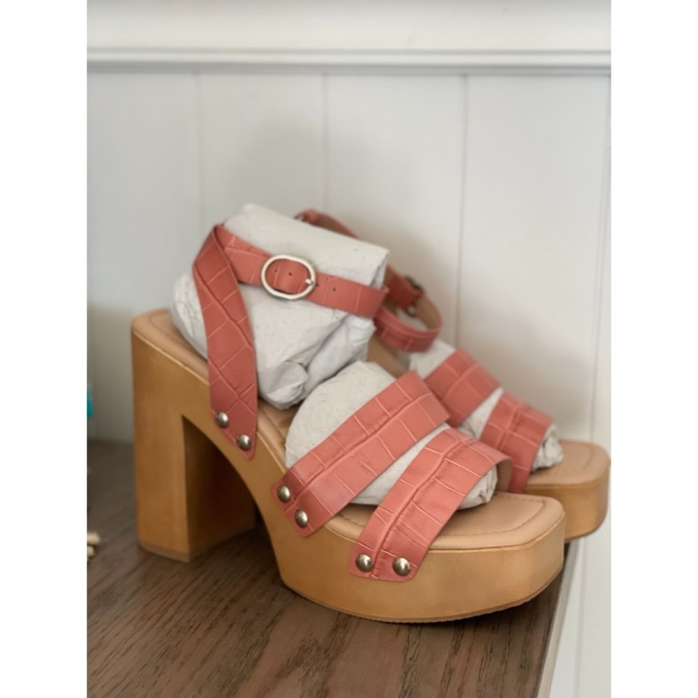 Sam Edelman Rosalind Platform Block Heel Chunky Sandals Women's Size 7 New